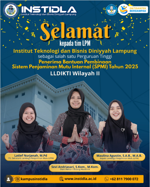 INSTIDLA Terpilih sebagai Perguruan Tinggi Penerima Bantuan Pembinaan SPMI Tahun 2025