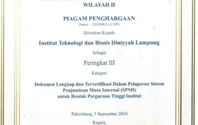 LPM INSTIDLA Raih Penghargaan Peringkat III Pelaporan Sistem Penjaminan Mutu Internal (SPMI)